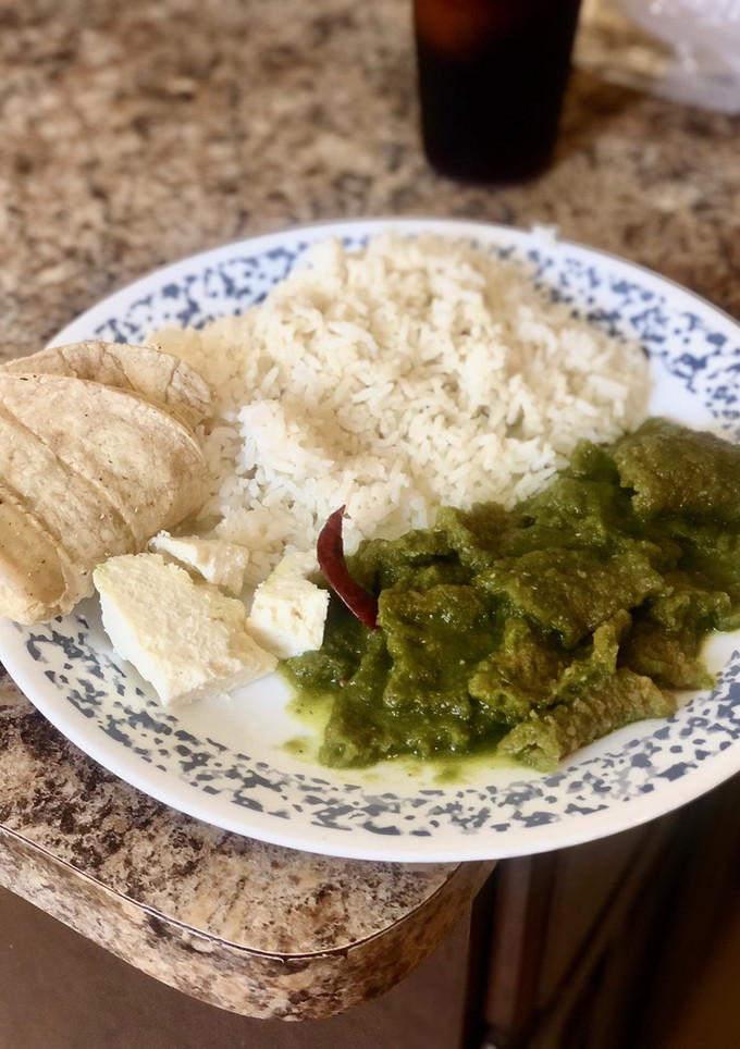 Una foto de Chicharrón en salsa verde