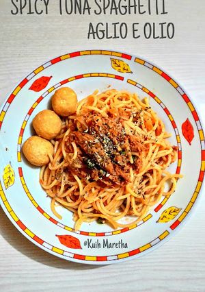 Foto resep Spicy Tuna Spaghetti Aglio e olio