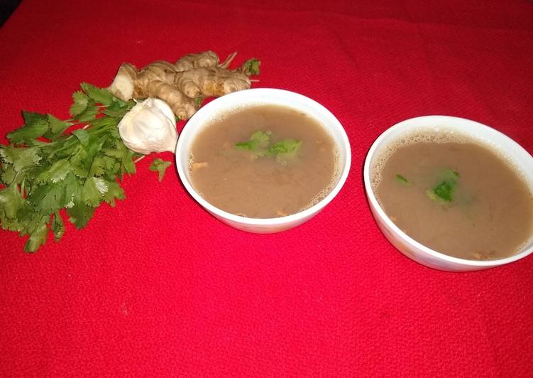 Steps to Make Homemade Black gram soup