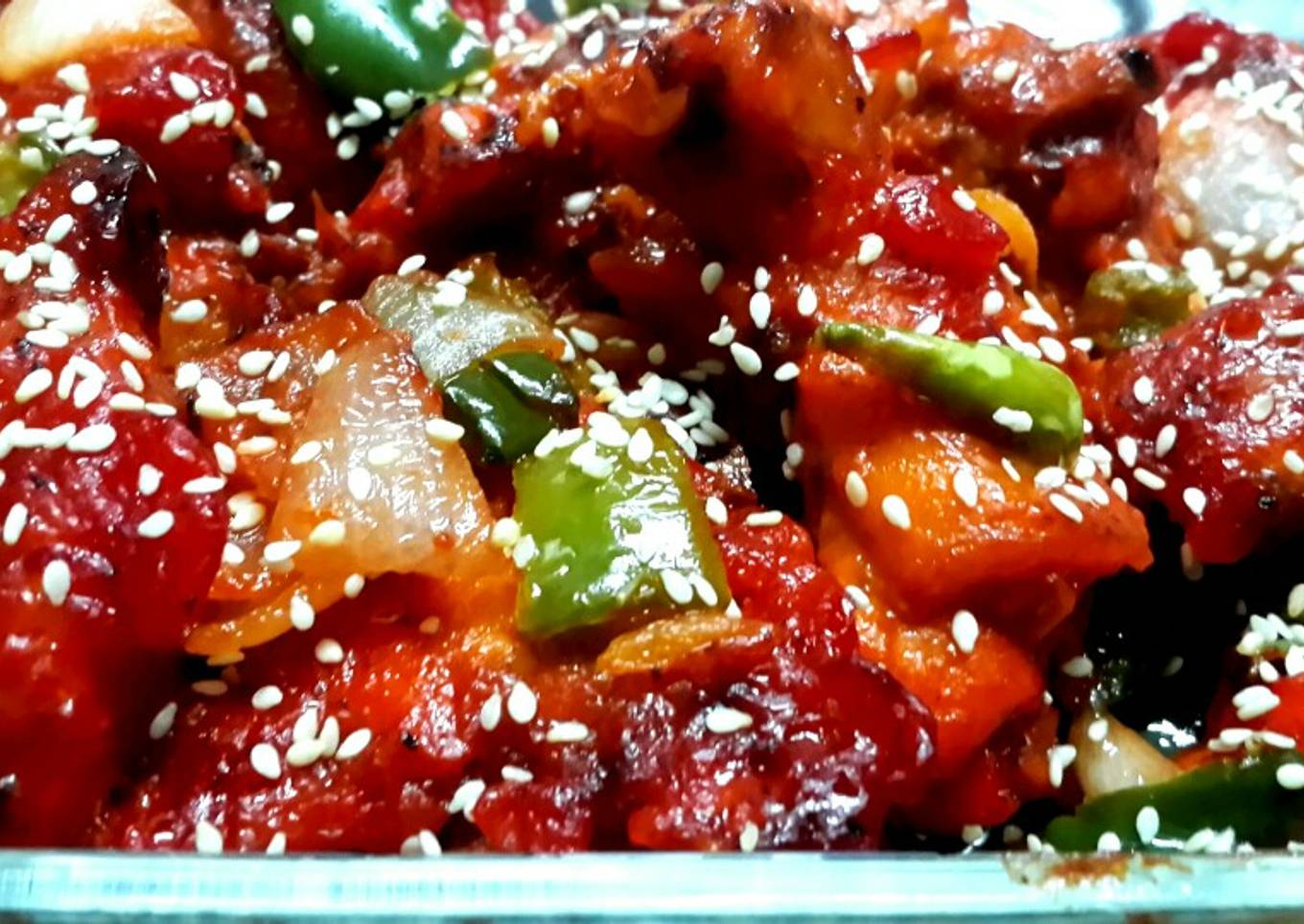 Honey Garlic Chilli Chicken