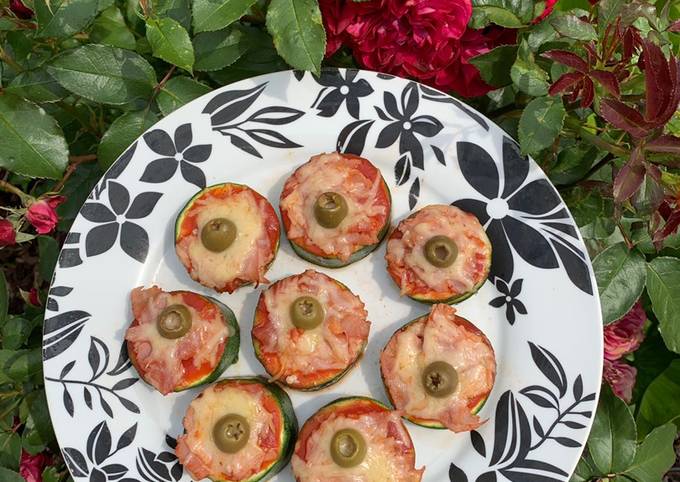 Recette Délicieuse Mini pizza courgette