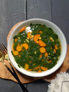 Foto resep Sayur Bening Daun Kelor Wortel Jagung