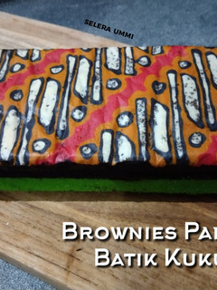 Foto resep Brownies Pandan Batik Kukus
