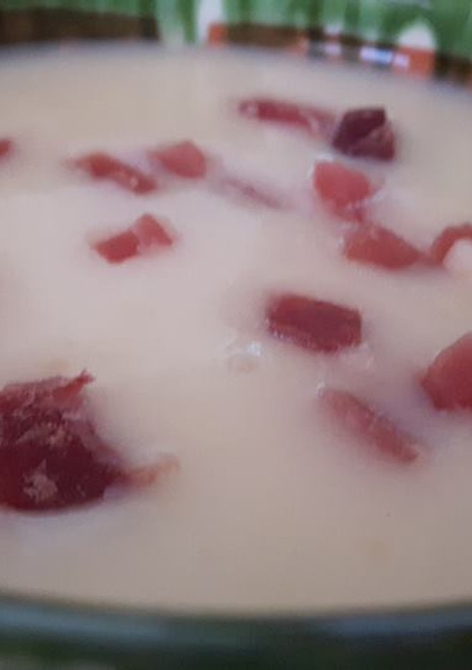 Una foto de Crema fría de puerros