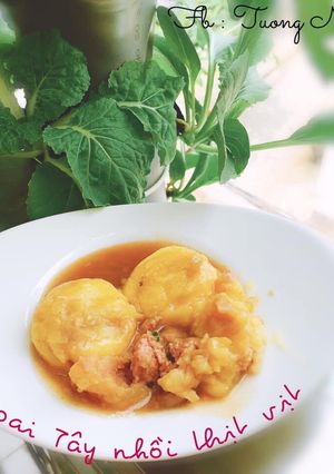 Hình của món Khoai Tây Nhồi Thịt Vịt.