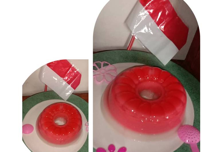Langkah Mudah untuk Menyiapkan Puding merah putih, Lezat