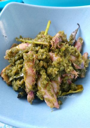 Foto resep Cumi Asin Sambal Hijau