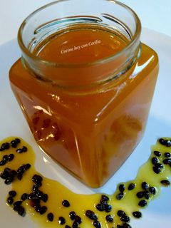 Una foto de Coulis de maracuyá