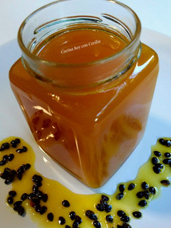 Una foto de Coulis de maracuyá