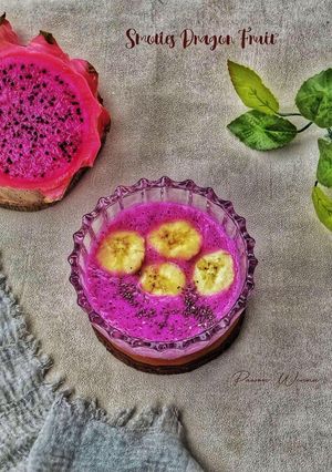 Foto resep 409.Smoties Dragon Fruit (Buah naga pisang ceria)