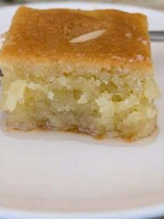 A picture of Basbousa.