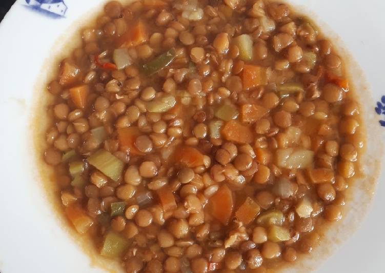 Lentejas con verduras