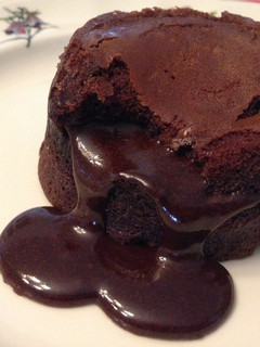 Una foto de Coulant de chocolate