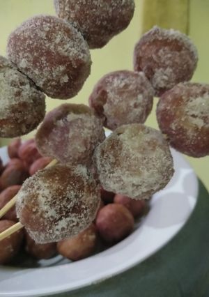 Foto resep Bola donat ubi ungu bekal sekolah
