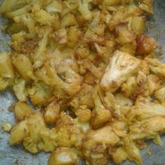 A picture of Oil free aloo gobhi.