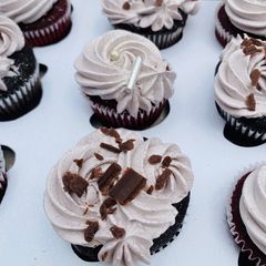 A picture of Batch Perfect Red Velvet Cupcakes.