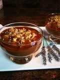 Natillas veggie de aguacate y algarroba a la lavanda Jorgette