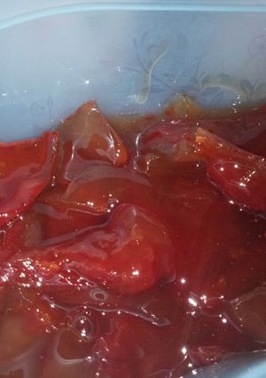 صورة لوصفة حلوى معسلة بقشور البطيخ