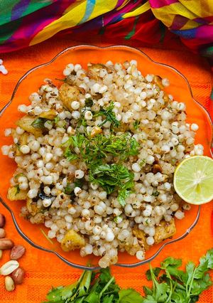 A picture of Sabudana khichadi.