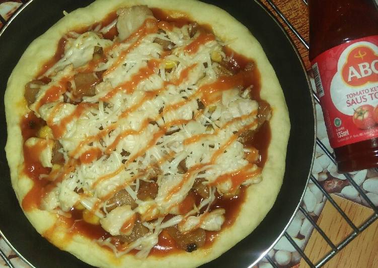 Langkah Mudah untuk Membuat Pizza Teflon Topping Jagung yang Enak