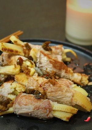 鮮蔬肉片卷（醃冬瓜料理） 的食譜成品照片