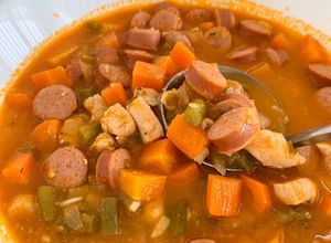 Foto resep Sup Merah Sosis