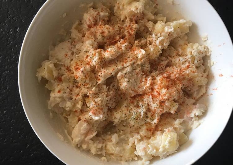 Ensaladilla de merluza y gambas