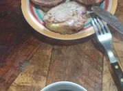 Una foto de manzana frita