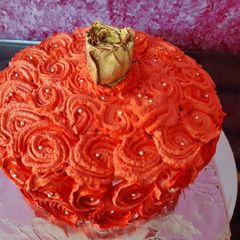 A picture of Chocolate mocha rosemary cake.