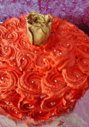 A picture of Chocolate mocha rosemary cake.
