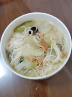 瓠瓜麵線+瓠瓜煎餅 的食譜成品照片