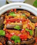 Vangi bhat (brinjal rice)