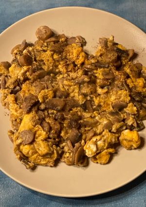 🇭🇺 🌱 Gombás tojás recept fotója