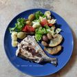 Poisson au four accompagné de salade 🐟 🥗