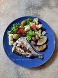 Poisson au four accompagné de salade 🐟 🥗