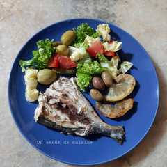 Poisson au four accompagné de salade 🐟 🥗-レシピのメイン写真