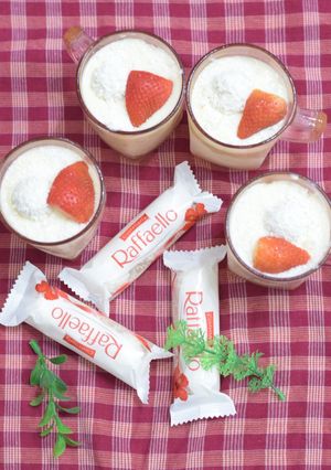 A picture of Raffaello chocolate dessert.