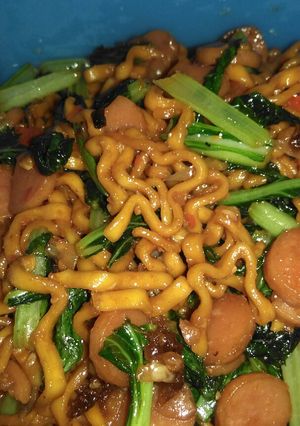 Foto resep Mie goreng mie burung dara tanpa telor