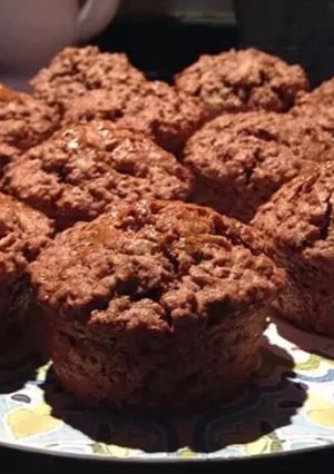 Una foto de Muffins de avena con cacao y ralladura de naranja