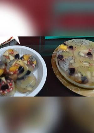 A picture of Fruit jelly cake.