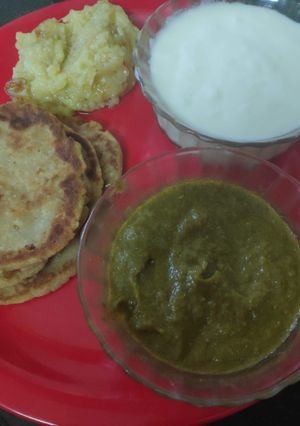 A picture of Vrat thali.