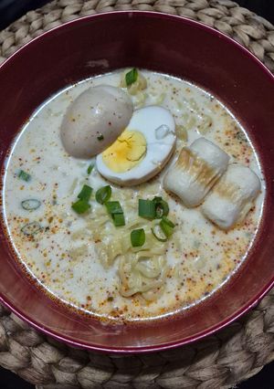 Foto resep Mi Instan Creamy with Onsen Egg