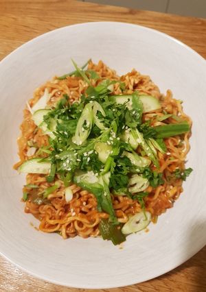 A picture of Sambal Noodles.