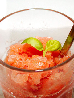 Vodkás dinnye sorbet recept fotója