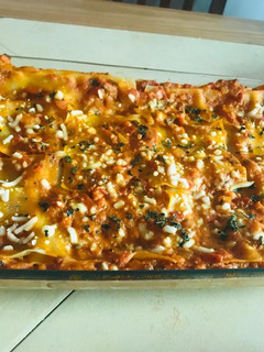 Una foto de Lasaña vegetariana con toque vegano