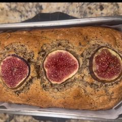 Fresh Fig & Dark Chocolate Banana Bread A picture of Fresh Fig & Dark Chocolate Banana Bread.
