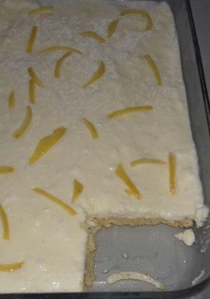Una foto de Mousse de limón🍋aireada