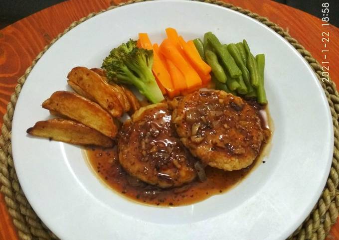 Steak Tempe Saus Lada Hitam