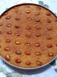 صورة لوصفة بسبوسة المحلات