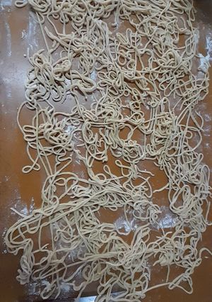 Una foto de Fideos caseros